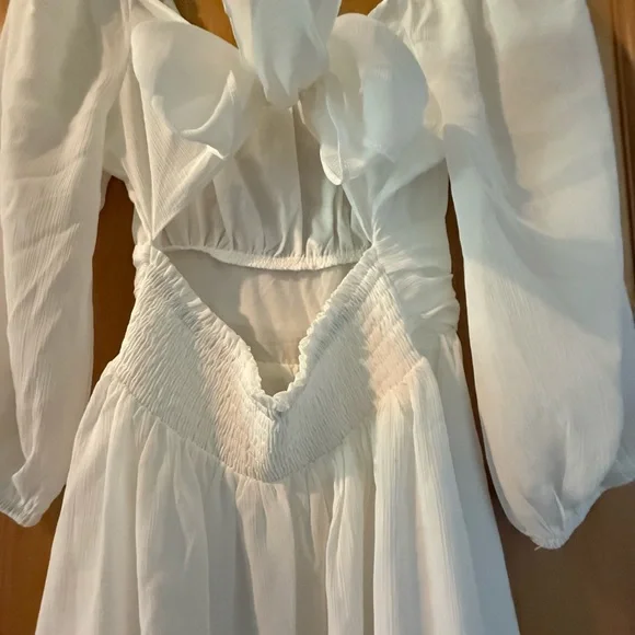 White XS Mini Dress - Picture 3 of 6